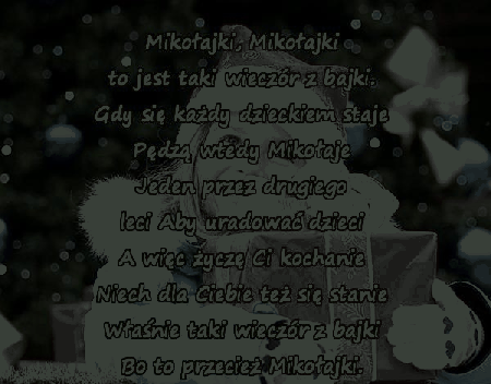 Mikołajki, Mikołajki to jest taki wieczór z bajki